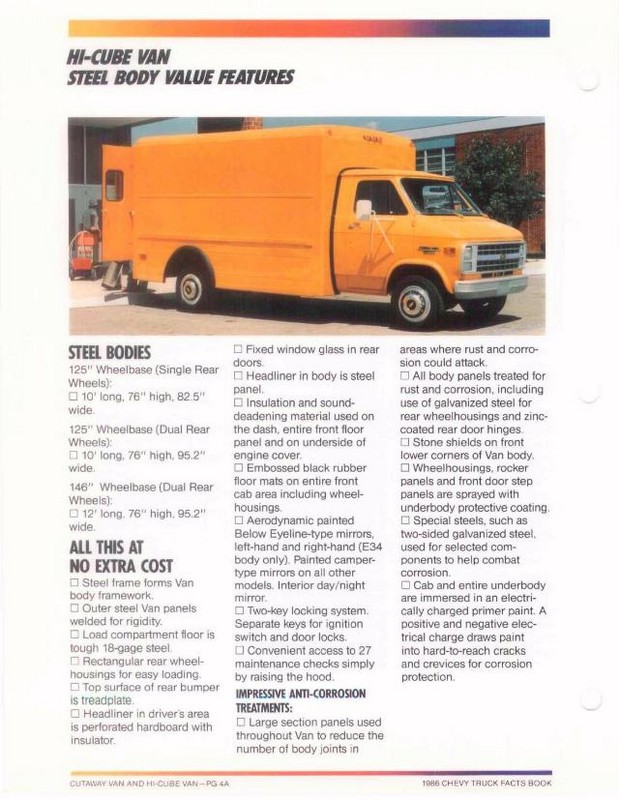 1986 Chevrolet Truck Facts Brochure Page 24